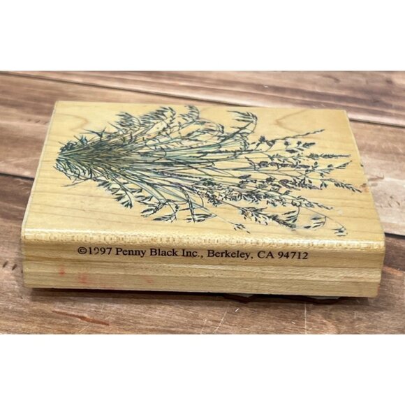 1997 PENNY BLACK 122K GROWING WILD WOOD MOUNTED RUBBER STAMP - Picture 5 of 5